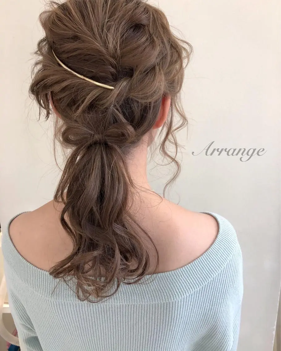 セミロング カラー ヘアアレンジ 柳澤 興輝のヘアスタイル