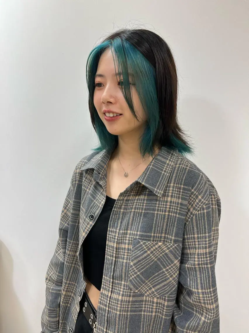 ミディアム カラー カット ヘアカラー ヘッドスパ ヘアセット モデル様募集中 /REIRIのヘアスタイル