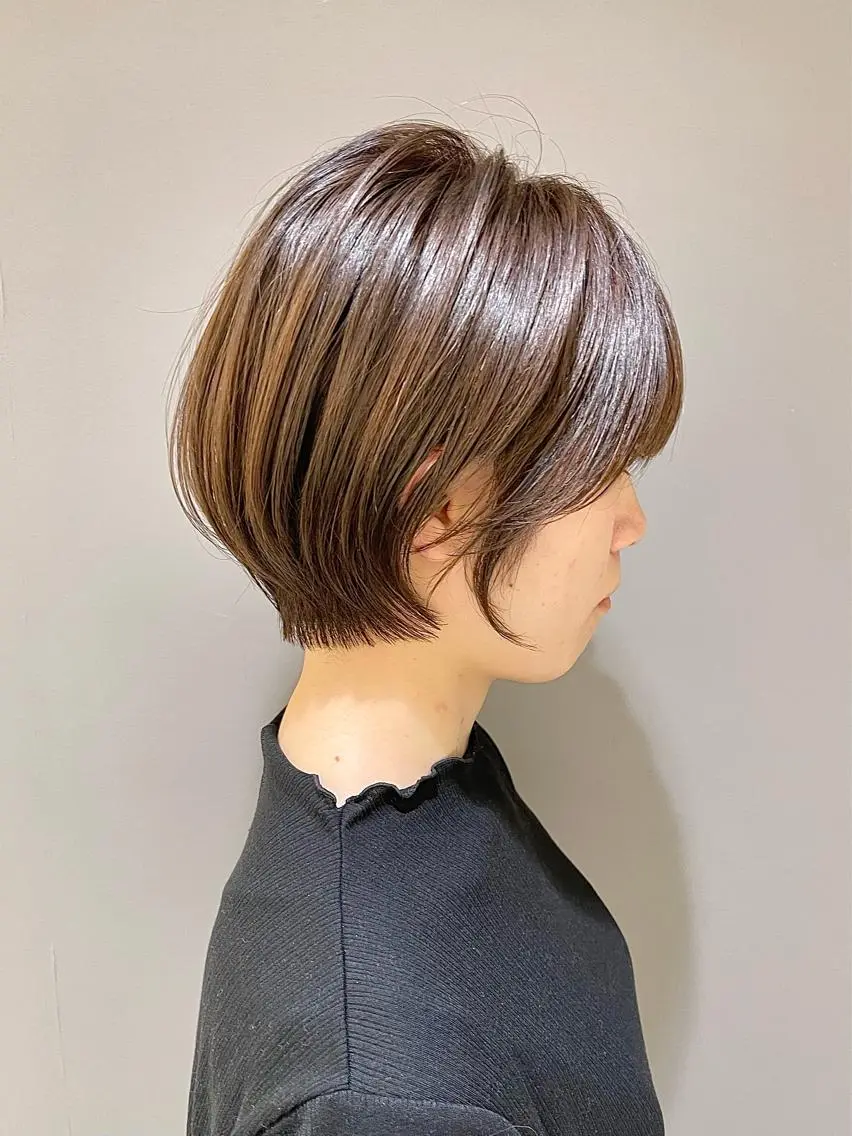 ショート ショートボブ ハンサムショート 丸みショート ボブ ショートヘア 荻窪/ショートヘア✨ ショートボブ長松大哉のヘアスタイル