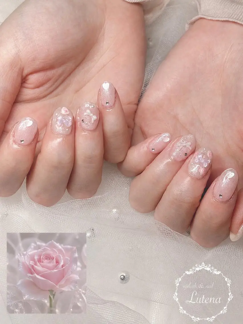 ネイル 持ち込み ハンドネイル Lutena💙 Fujitaのネイルデザイン