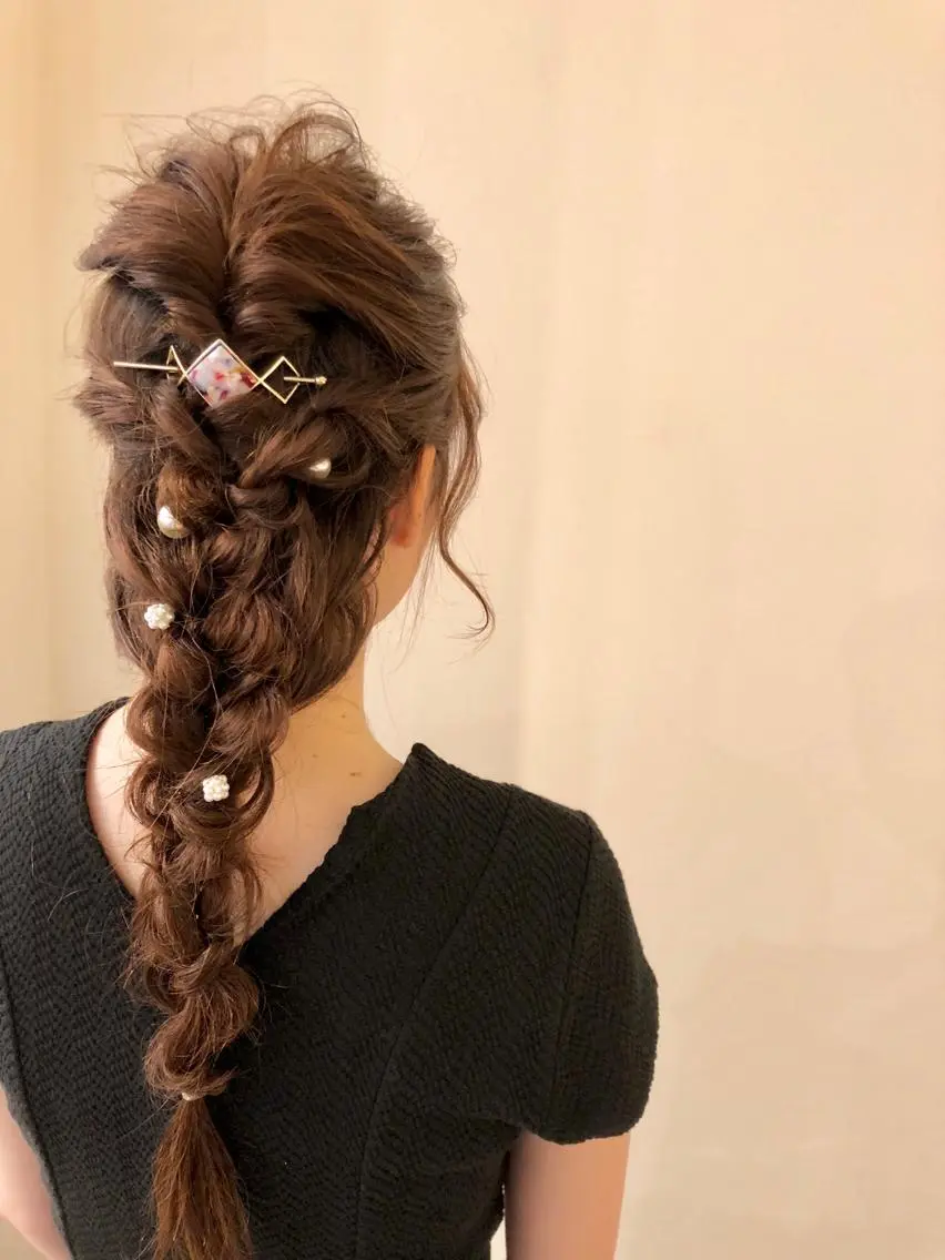 ロング ヘアアレンジ 着物ヘア 鈴木 奈波のヘアスタイル