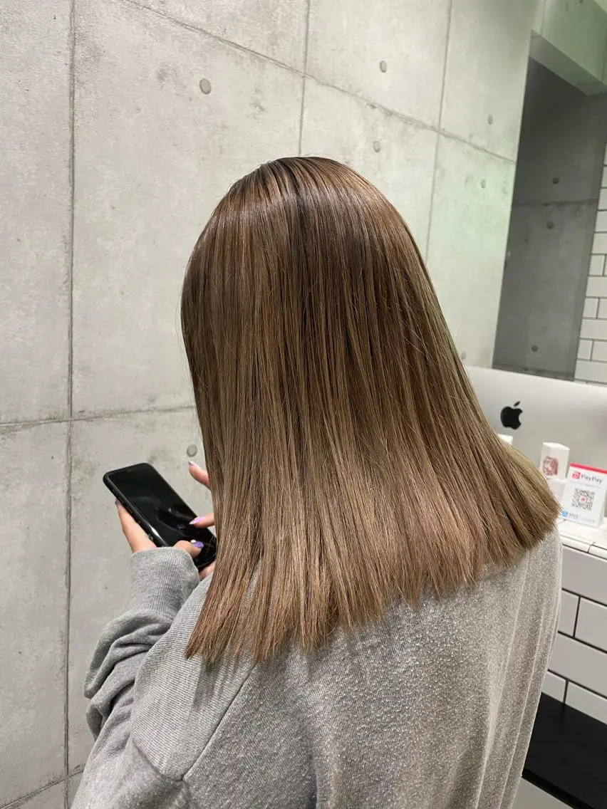 カラー ヘアカラー トリートメント オオカワユウキ 🎀newi池袋のヘアスタイル