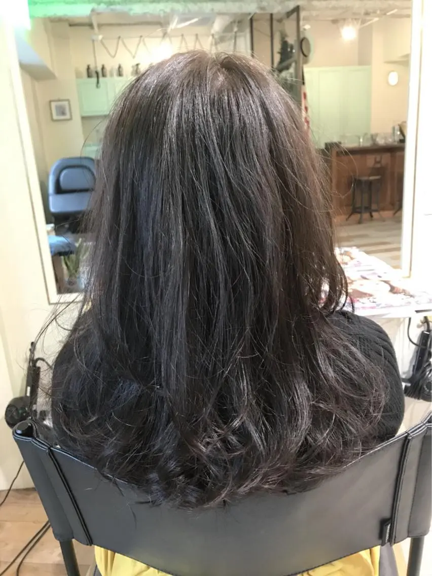 セミロング カラー グレージュ ヘアカラー トリートメント ヘッドスパ TOPstylist ✂️フセケイタ✂️のヘアスタイル