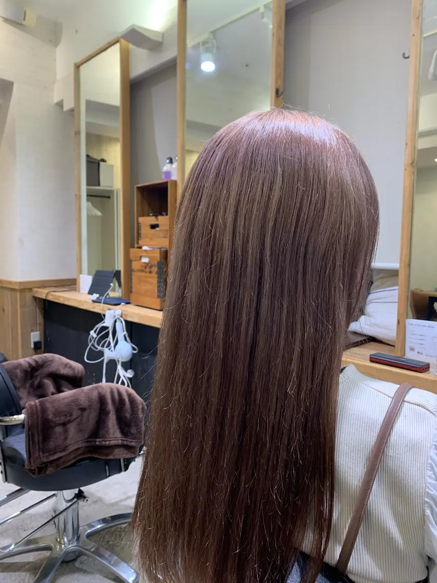 ロング カラー パーマ ヘアアレンジ ネイル グレージュ ミルクティーグレージュ カット ヘアカラー トリートメント Sia中野新橋 『JUNYA』のヘアスタイル