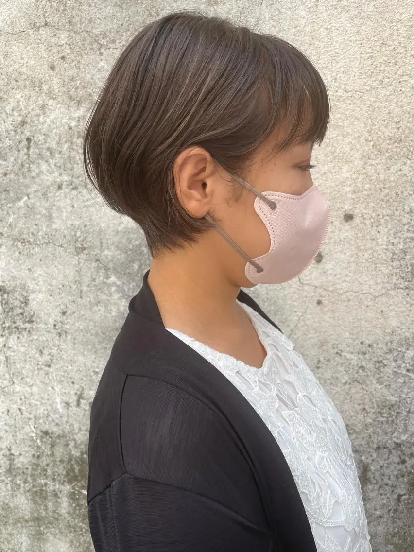 ショート カラー 髪質改善ストレート 脱白髪染め　yukaのヘアスタイル