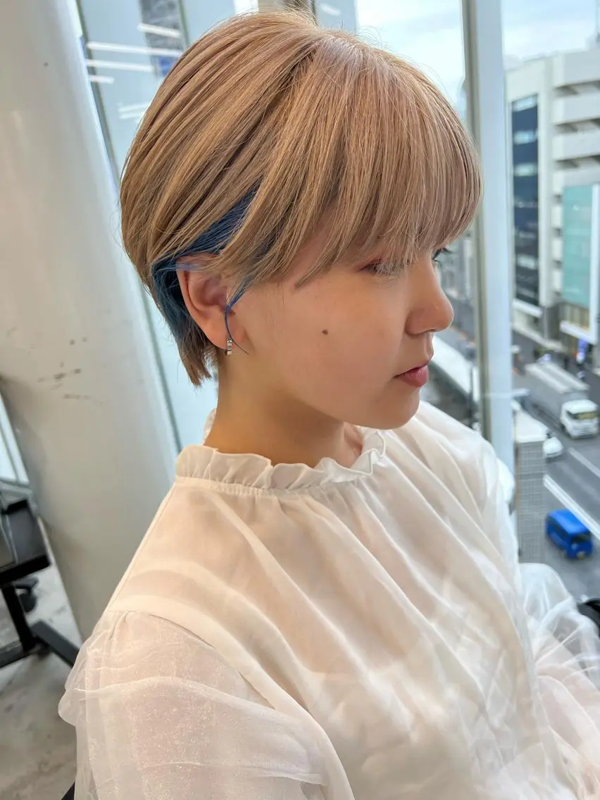 ショート カット ヘアカラー トリートメント ヘッドスパ 🌿大内雅斗 🌿韓国ヘアのヘアスタイル