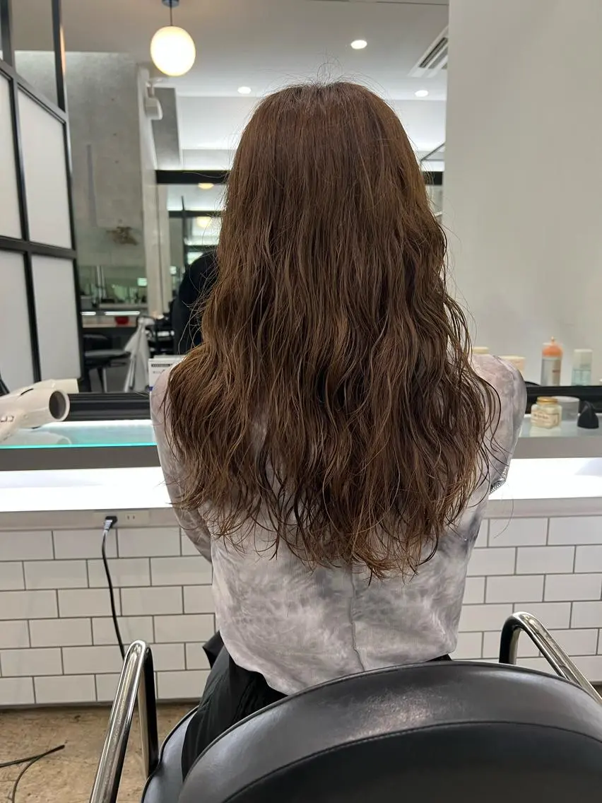 ロング パーマ くせっ毛カット タツヤのヘアスタイル