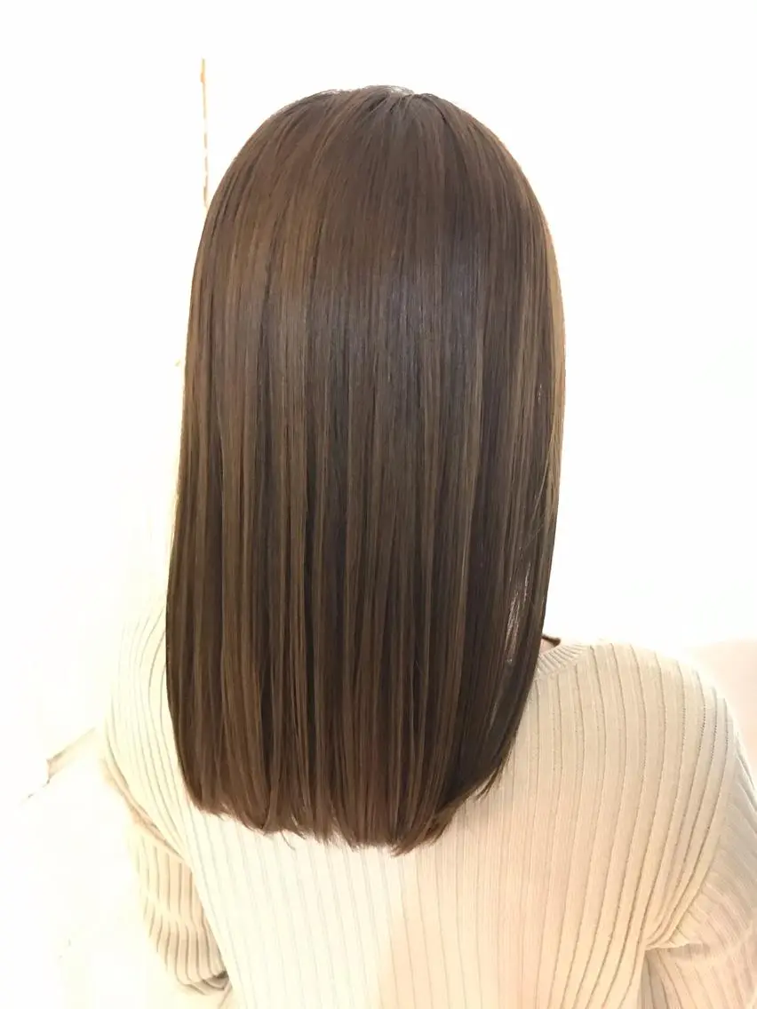 ロング 髪質改善 縮毛矯正 上西 高志のヘアスタイル