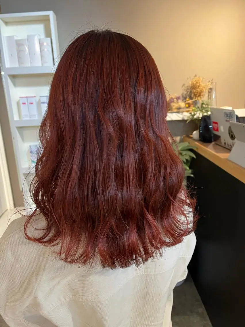 セミロング カラー ヘアアレンジ キッズ ネイル マツエク・マツパ 透明感カラー🤎 ゆりのヘアスタイル