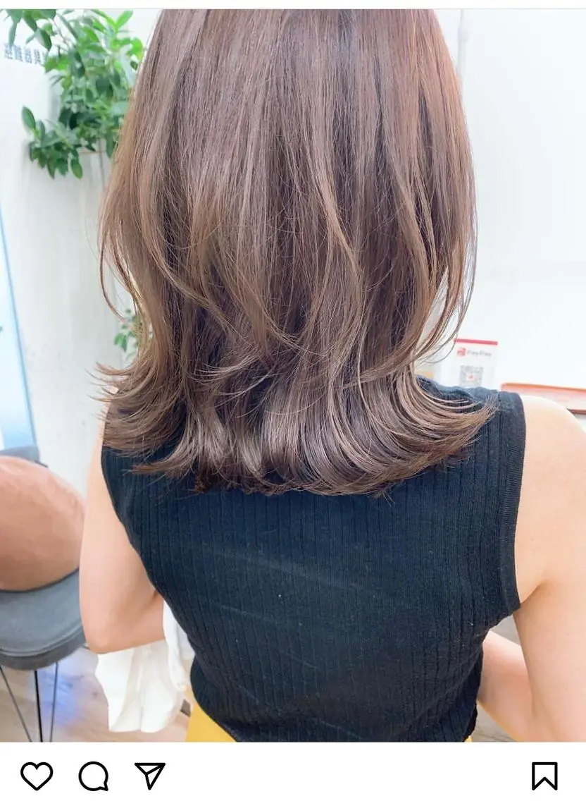 ロング 小林 叶佳のヘアスタイル