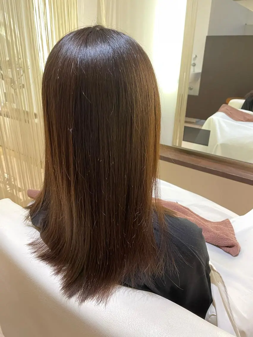 ロング 酸性ストレート 西平 太のヘアスタイル