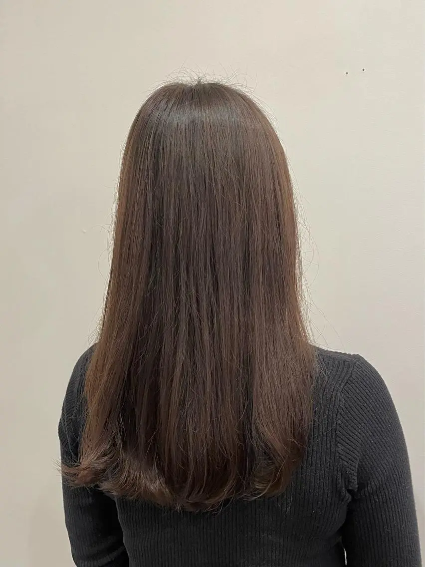ロング カラー ブラウンカラー 栗林 姫花のヘアスタイル