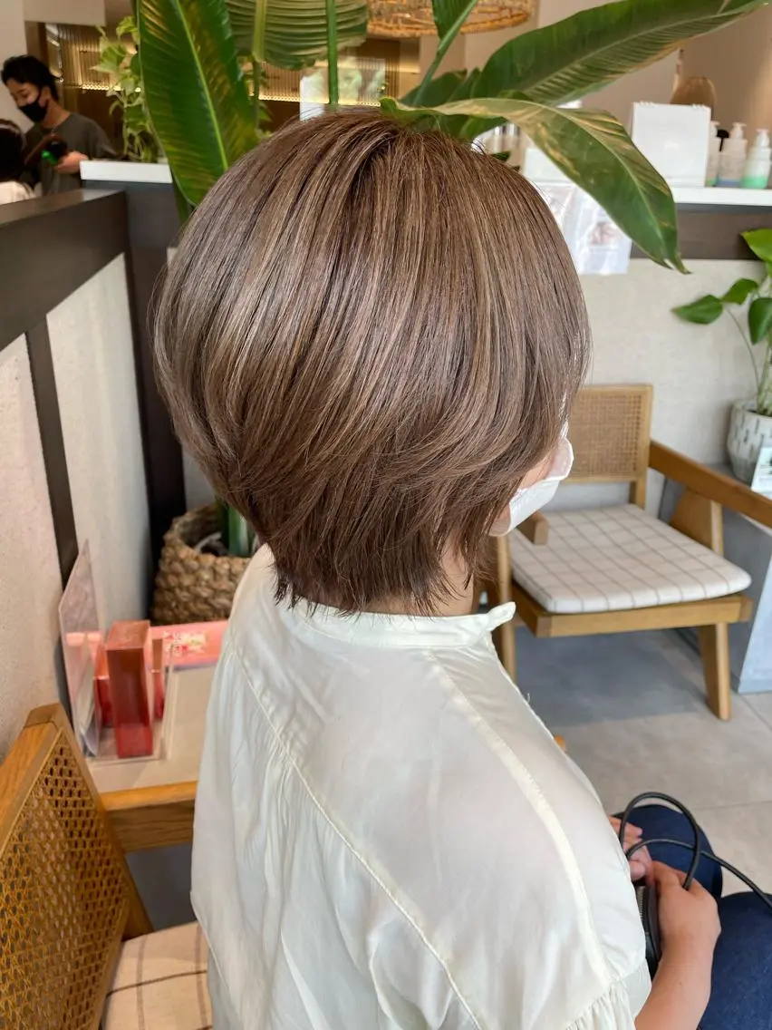 ショート カラー カット ヘアカラー 高木 櫻のヘアスタイル