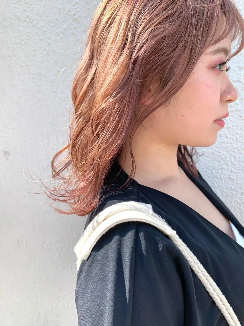 ミディアム カラー ヘアカラー トリートメント よしだ とおいのヘアスタイル