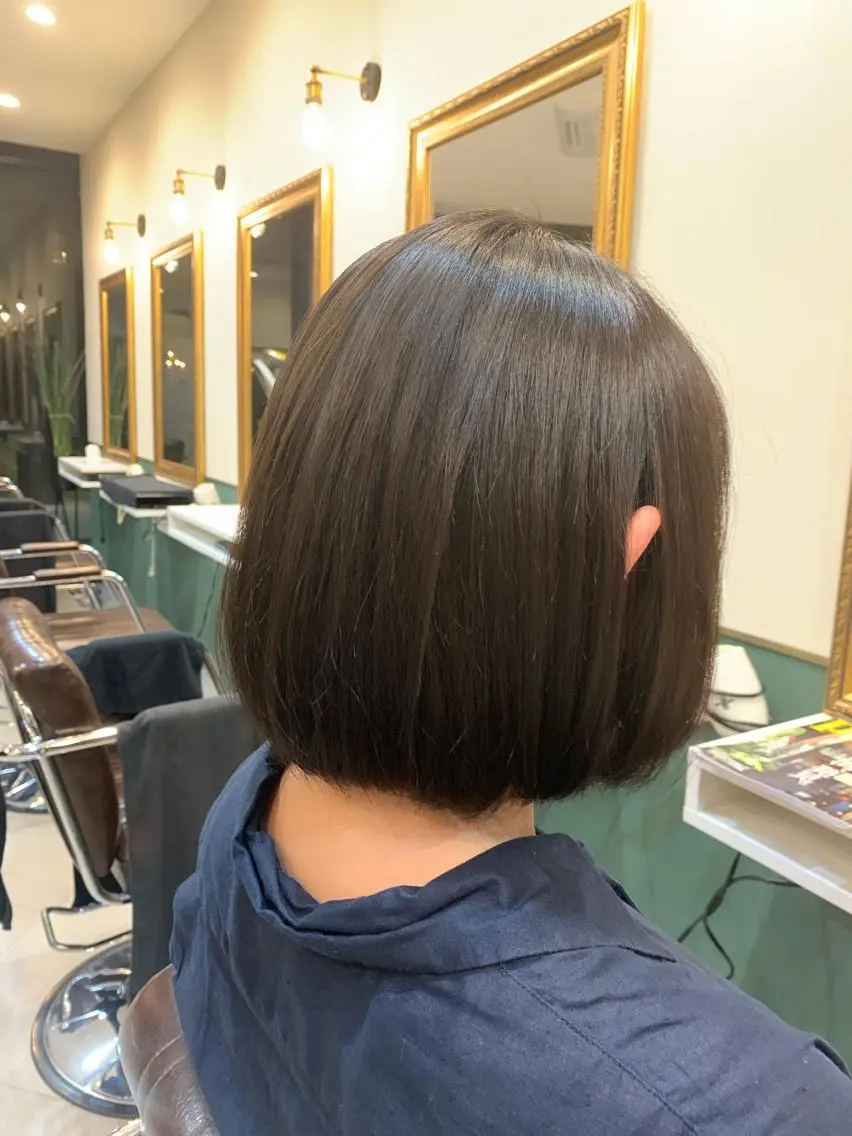 ミディアム ボブ 大木 華のヘアスタイル