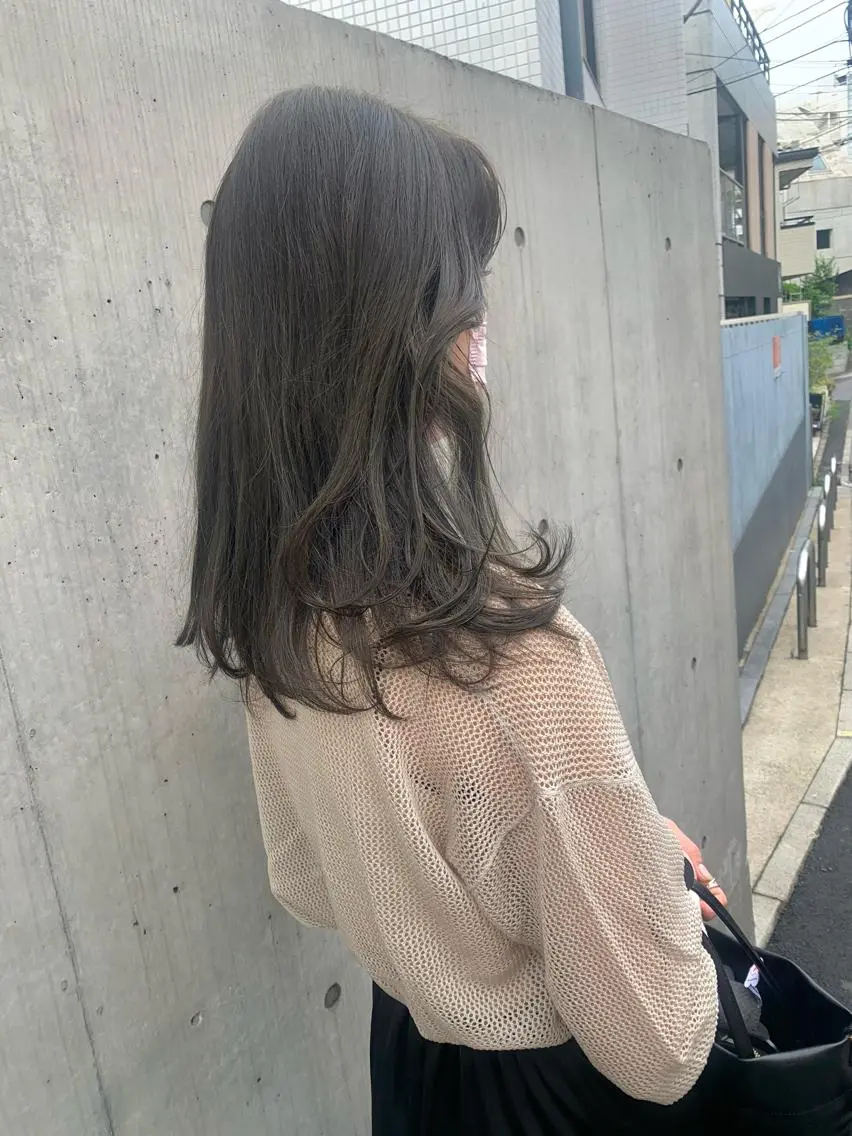 カラー ヘアカラー トリートメント ヘッドスパ ヘアセット 透明感/レイヤー スタイル🤎mamiのヘアスタイル