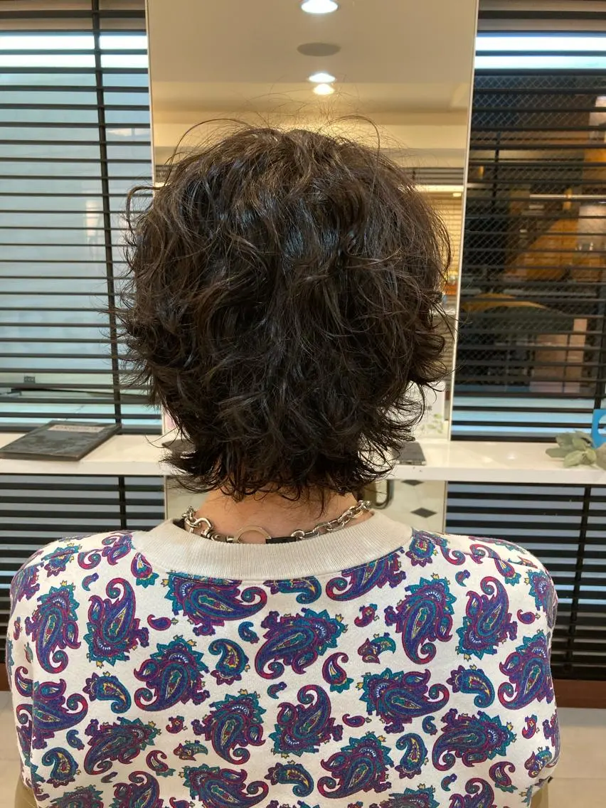 ショート パーマ ニュアンスパーマ デジタルパーマ特化 杉浦 夏生のヘアスタイル