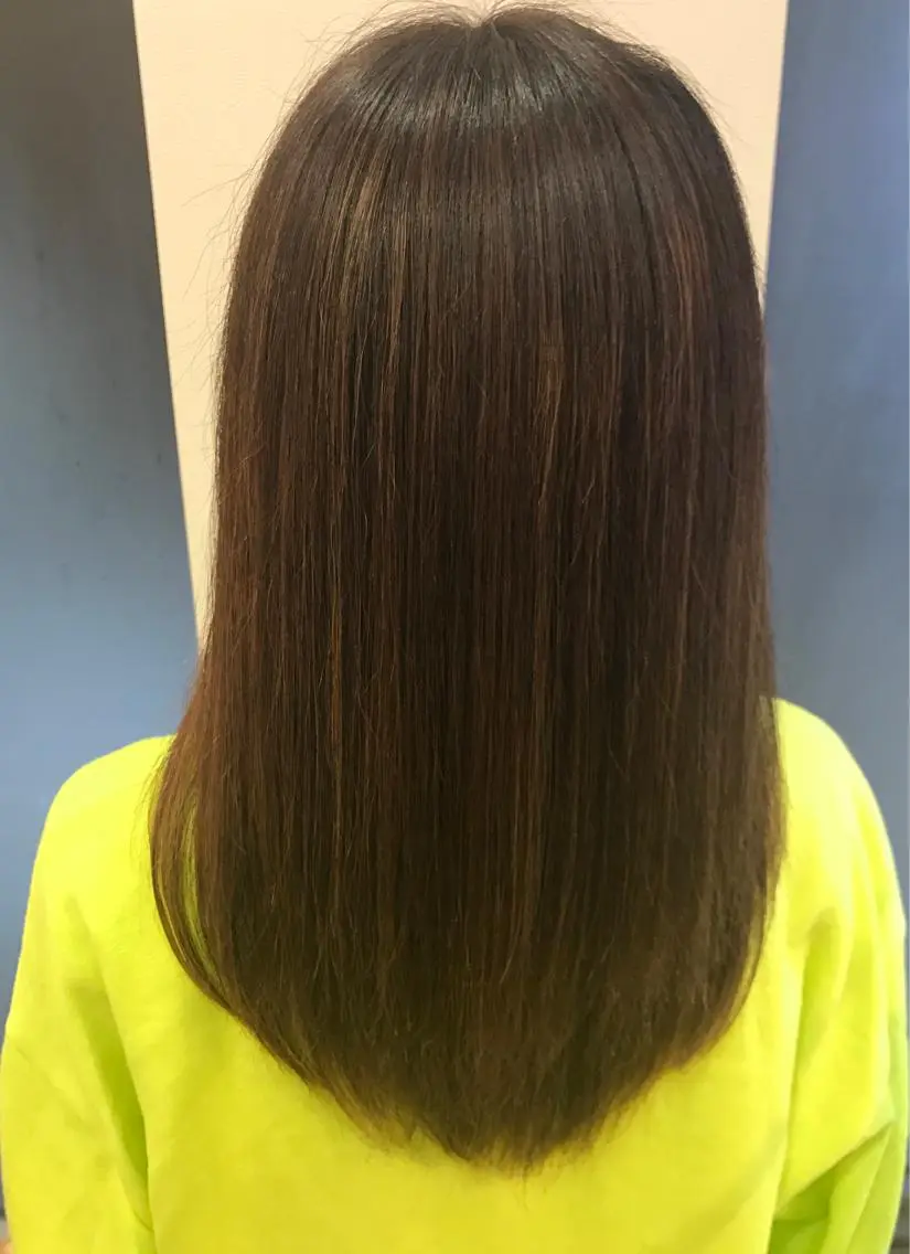 セミロング ヘアセット yukari 艶髪ヘアのヘアスタイル