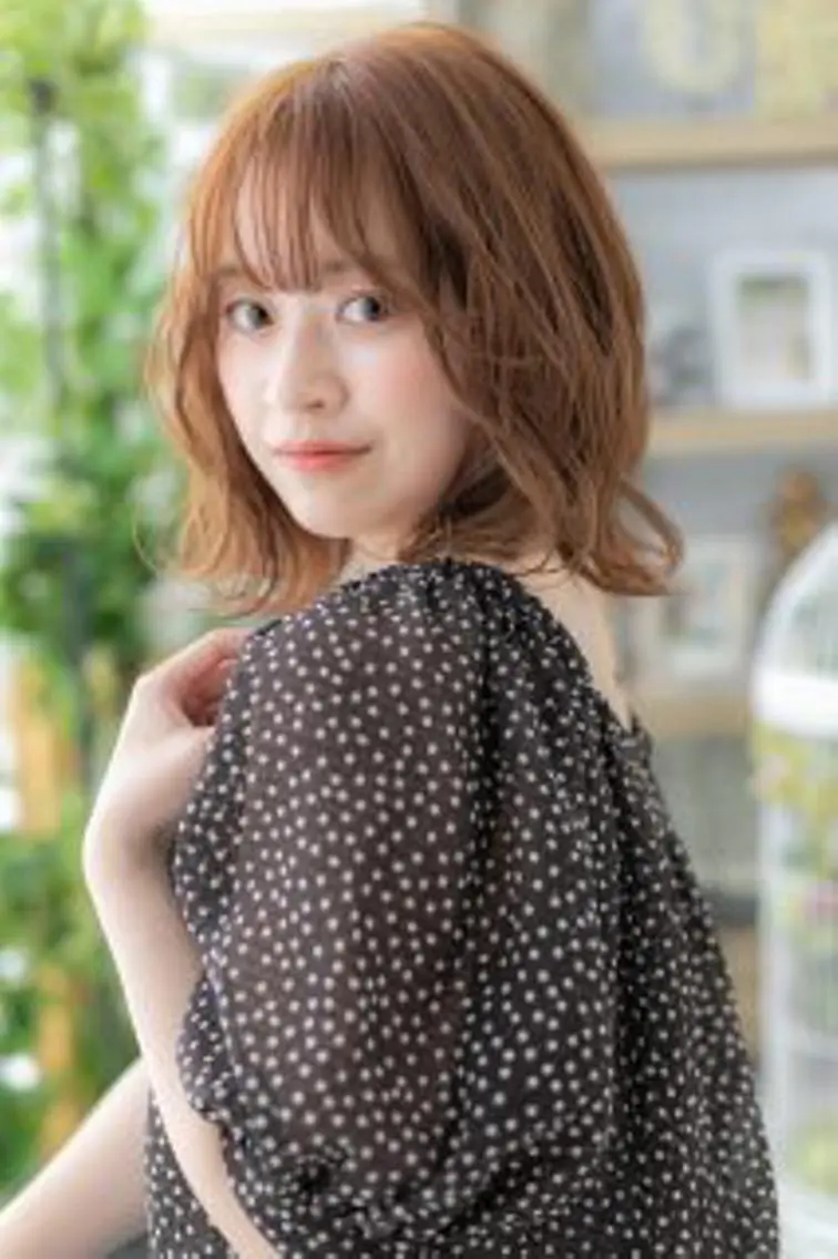 セミロング カラー 出川 宙☘️のヘアスタイル
