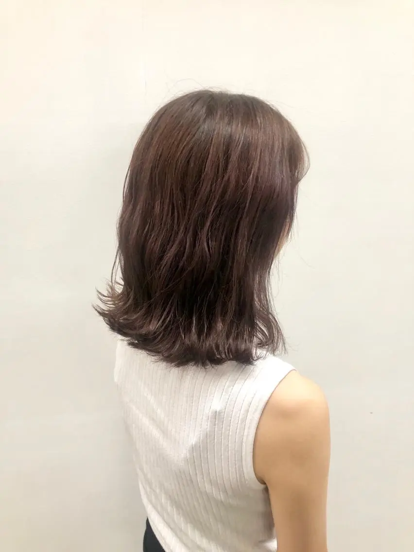 ショート カラー ラベンダーカラー 東條 克義のヘアスタイル