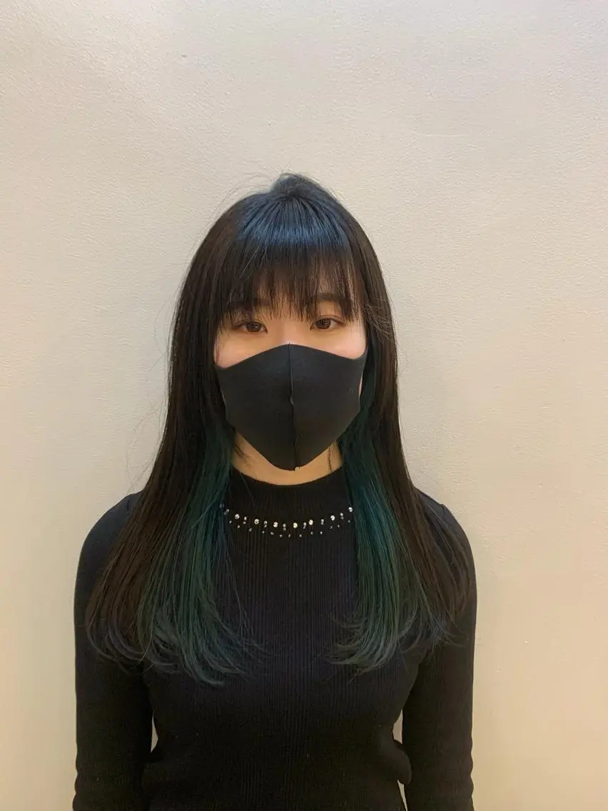 ロング カラー ヘアアレンジ 〽️magico/ ウルフDaiki〽️のヘアスタイル