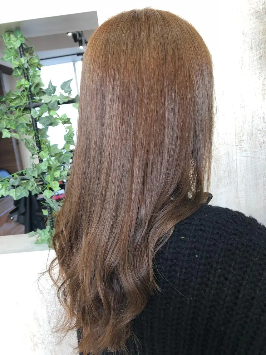 ロング カラー ベージュカラー 外国人風カラー ヘアカラー トリートメント 縮毛矯正の達人 ☆ 松本のヘアスタイル