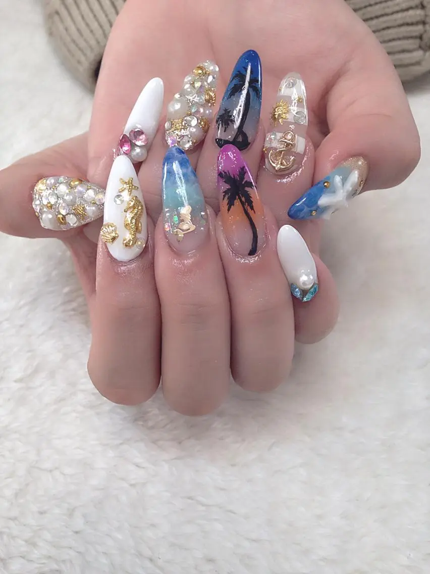 ネイル 🩵池袋heart nail🩵のネイルデザイン