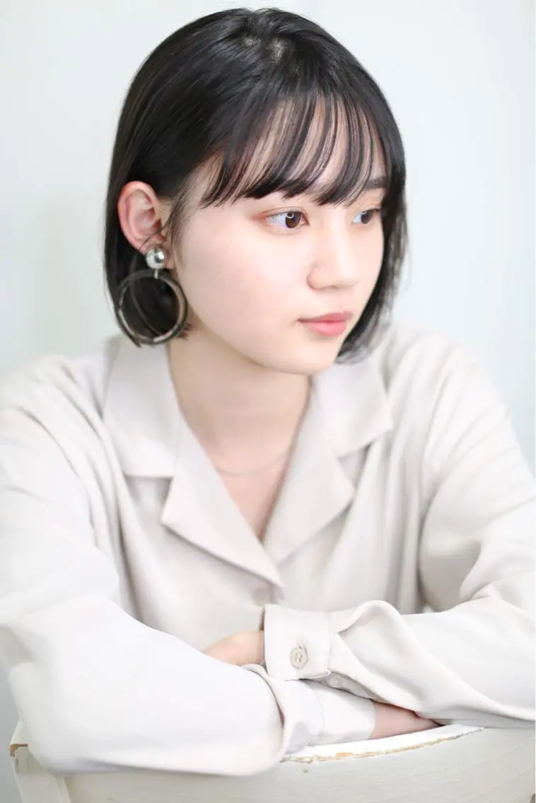 ショート カラー ボブ カット ヘアカラー トリートメント 千葉 郁也のヘアスタイル