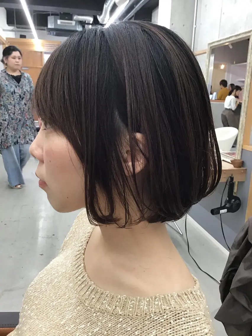ショート 豊中駅3分eha レッスンモデルのヘアスタイル