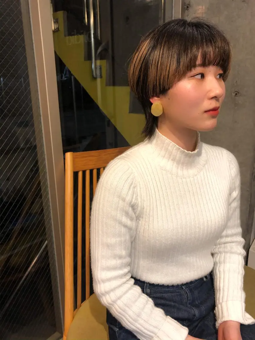 ショート 🌈圧倒的デザイン パーマ 関和希のヘアスタイル