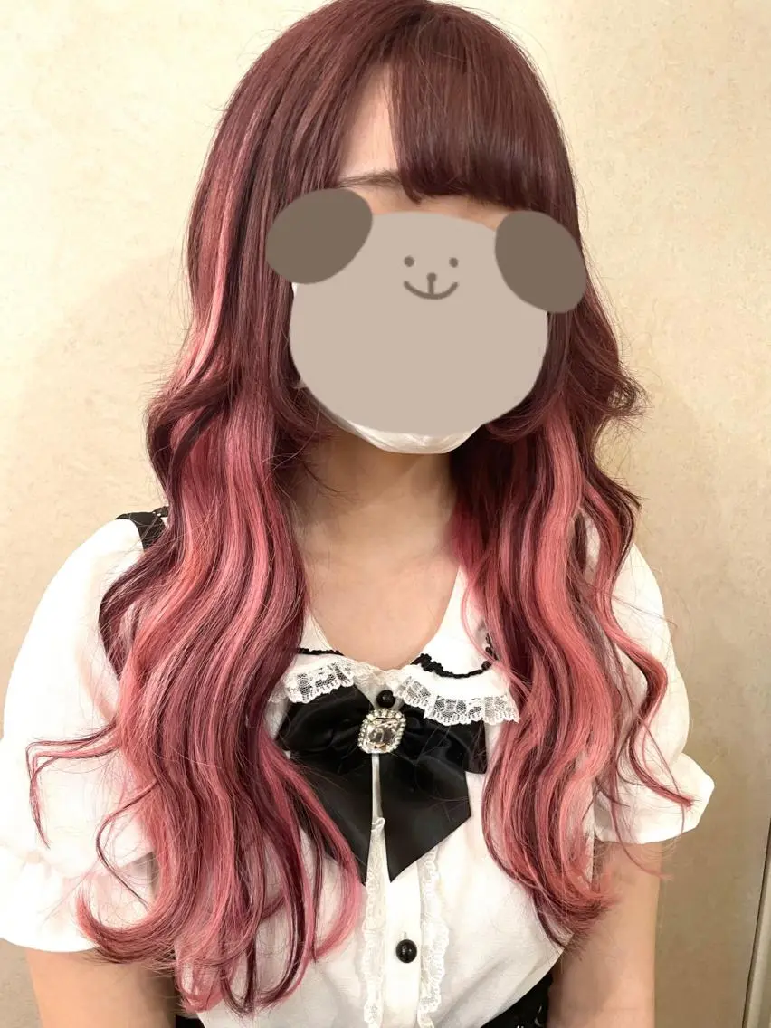 セミロング カラー パーマ ヘアアレンジ メンズ シールエクステ メンズハイライト メンズハイトーン メンズ韓国風 学生(メンズ向け) ヘアカラー トリートメント エクステ 🦋高瀬寛菜🦋 韓国/ブリーチのヘアスタイル