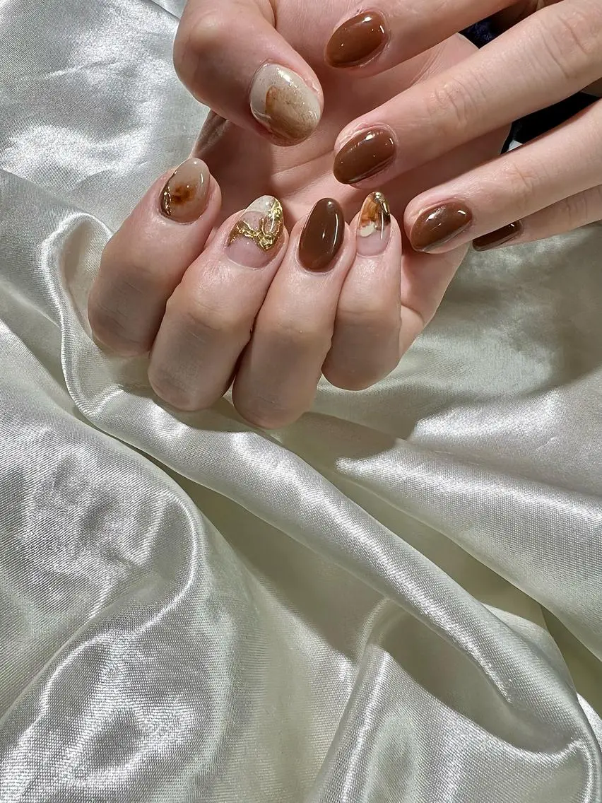 ネイル 持ち込み ニュアンスネイル Charme. NOBUKOのネイルデザイン