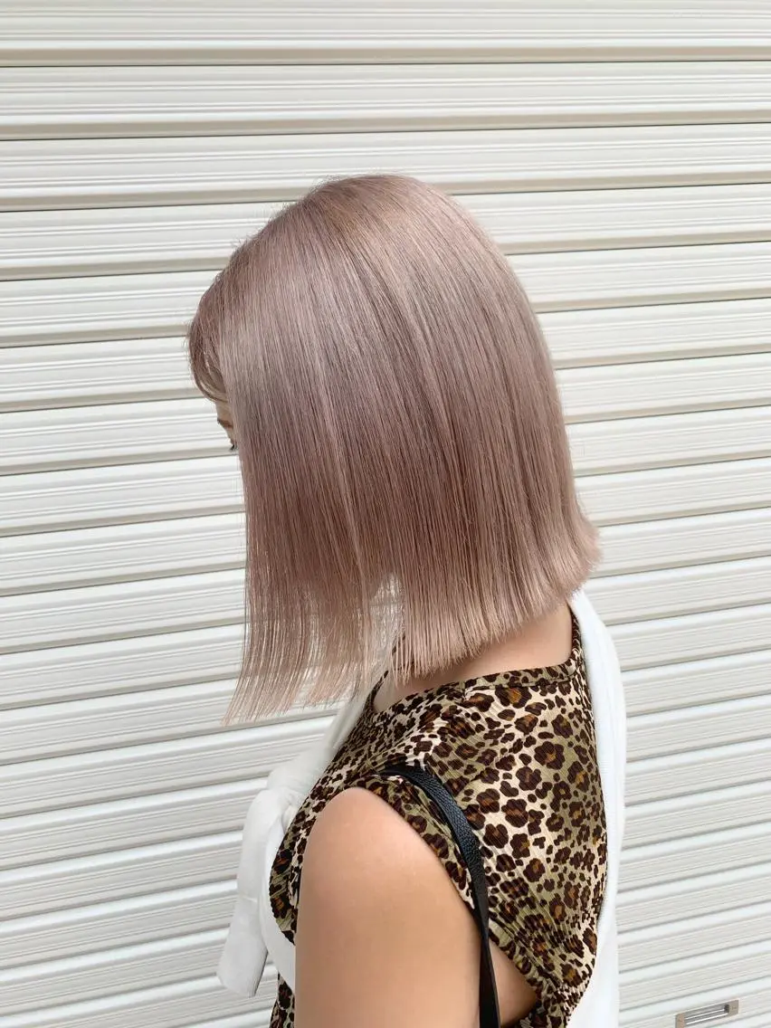 ミディアム カラー ヘアカラー トリートメント 赤みゼロ/透明感 カラー🌿KANTAのヘアスタイル