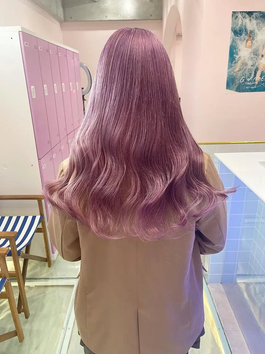 ロング ヘアカラー トリートメント 店長 小池アキトのヘアスタイル