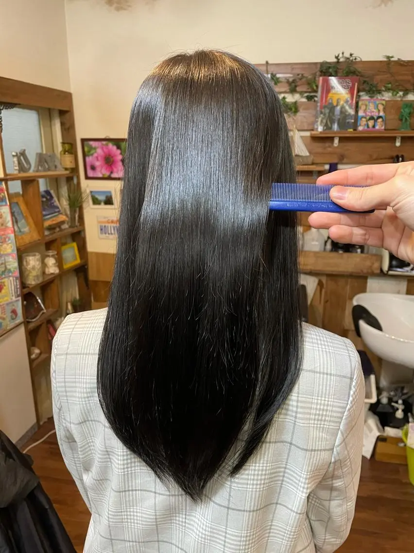 セミロング 縮毛矯正 トリートメント 縮毛矯正 トリートメント 縮毛矯正の達人 ☆　松本のヘアスタイル