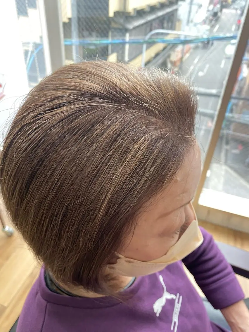 ショート カラー ヘアアレンジ ネイル アディクシーカラー ブリーチ 透明感カラー エドルカラー イルミナカラー 夜23時まで予約🉑 reverieあきらのヘアスタイル
