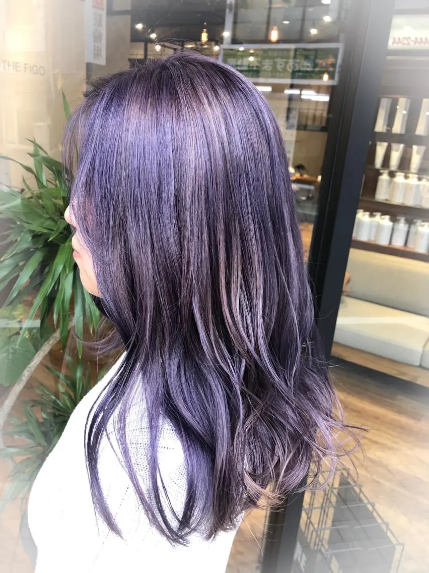 ロング カラー あらい なつみのヘアスタイル