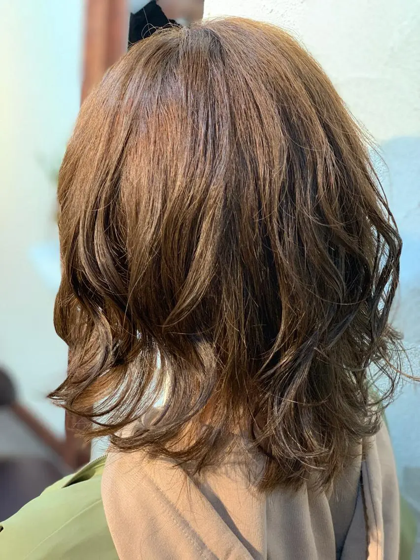 ミディアム カラー ヘアアレンジ カット パーマ トリートメント ✂︎中山竜哉✂︎ 川崎スタイリストのヘアスタイル