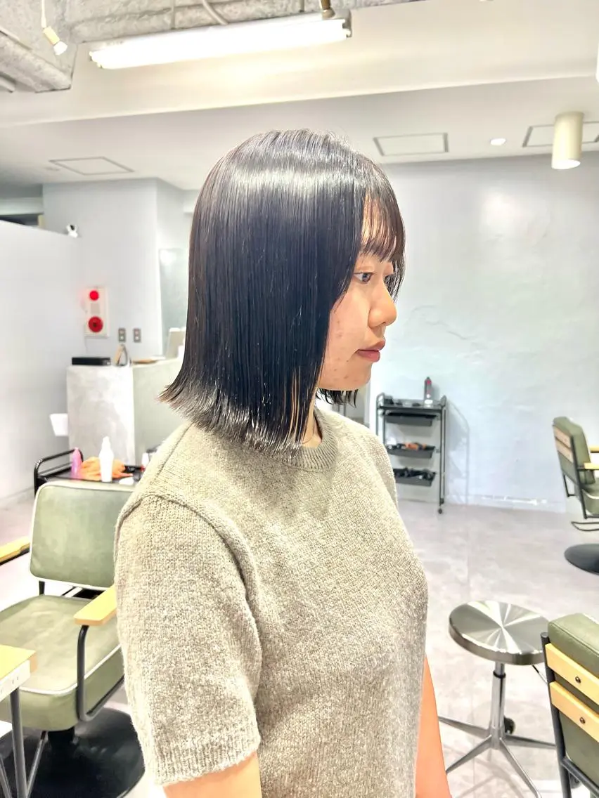 ショート カラー 髪質改善/縮毛矯正/ 艶カラー/上野優斗のヘアスタイル