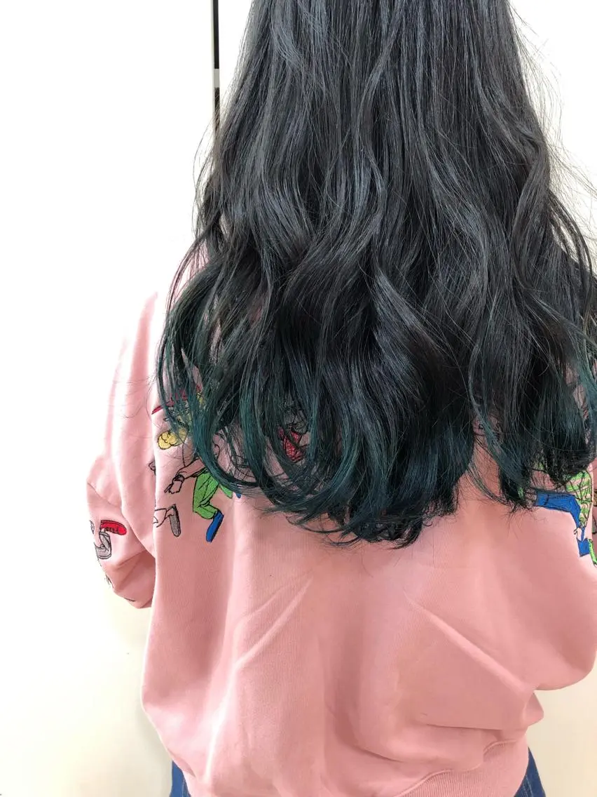 ロング カラー 韓国風カット osugiのヘアスタイル