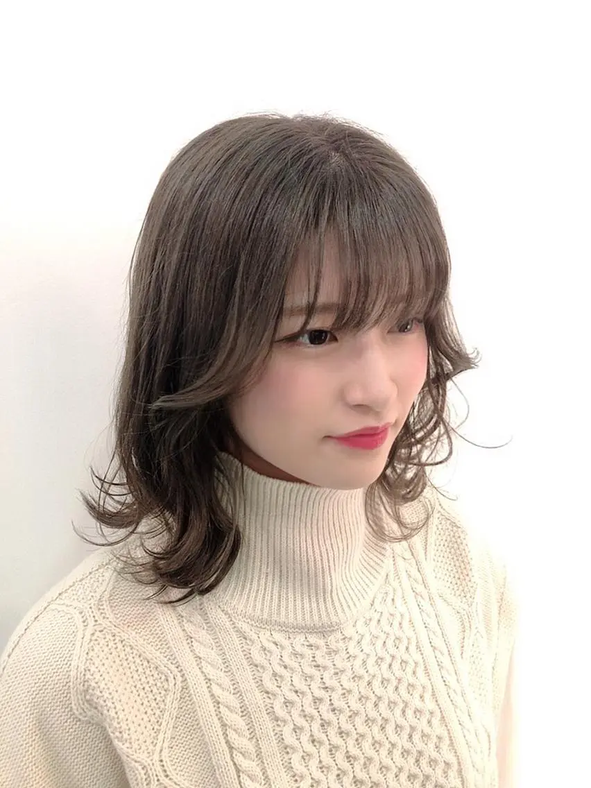 ミディアム くびれヘア カット トリートメント 💐宮坂 歩💐のヘアスタイル