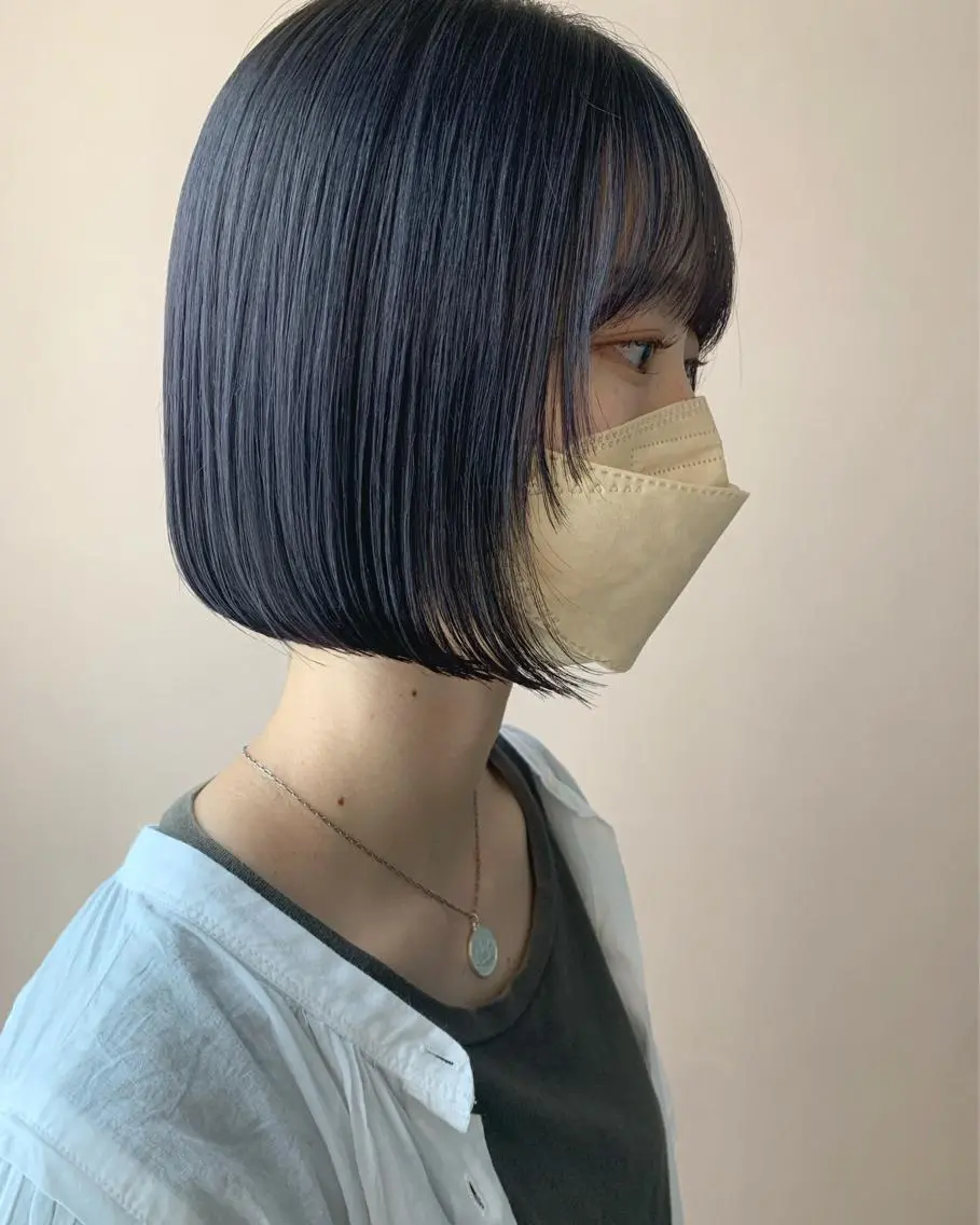 ショート カラー ブリーチ ラベンダーカラー ラベンダーグレー カット ヘアカラー トリートメント hubhair レイヤー/透明感のヘアスタイル