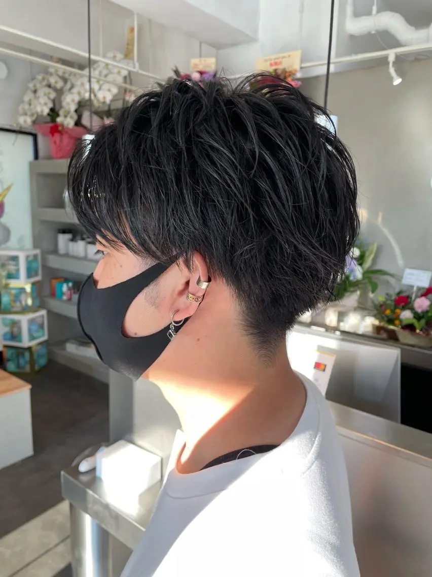 ショート カット センターパート/ ニュアンスパーマ正樹のヘアスタイル