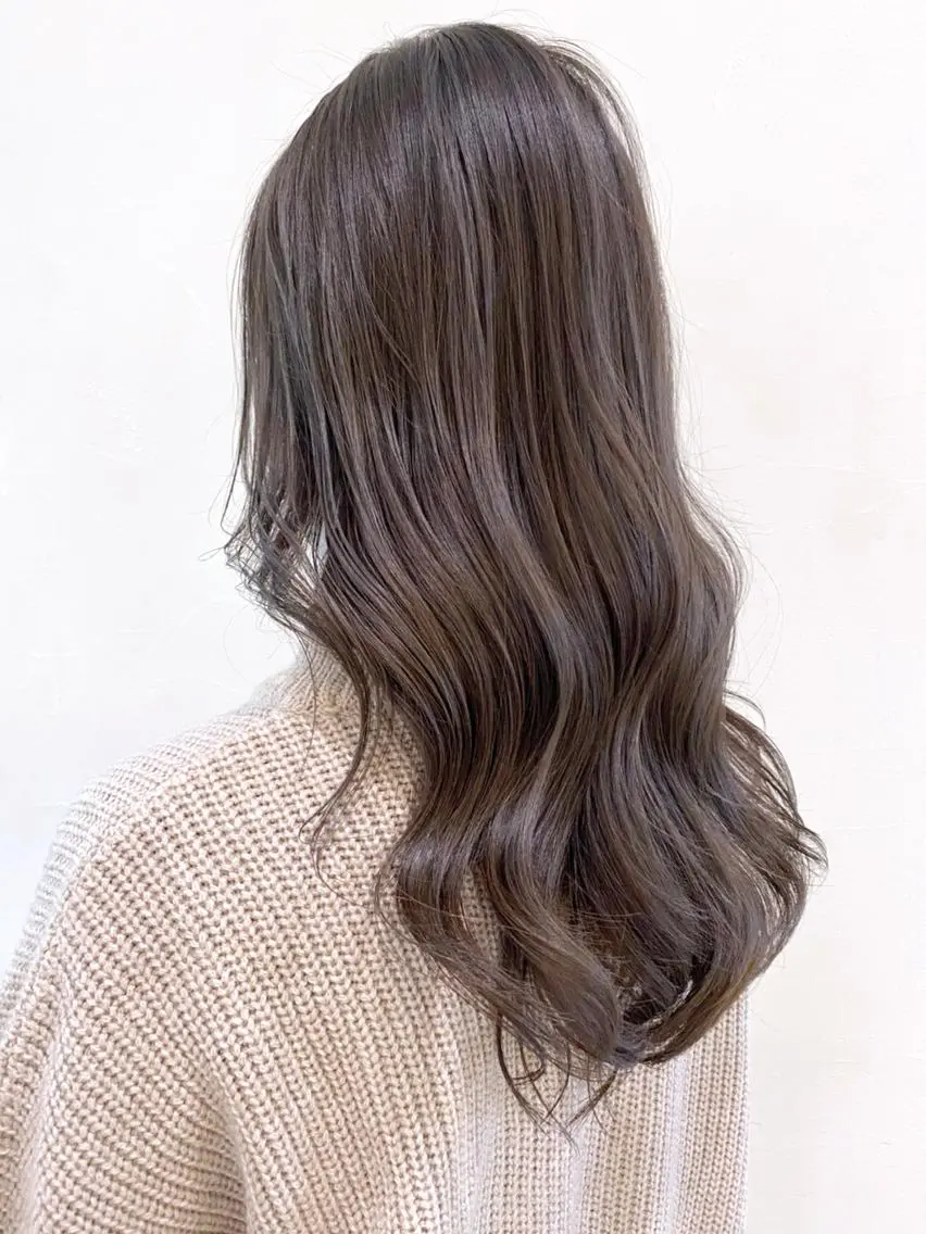 セミロング ヘアアレンジ パーマ カラー ハイライトカラー ハイライト ITbyALBUM 浦和店のヘアスタイル