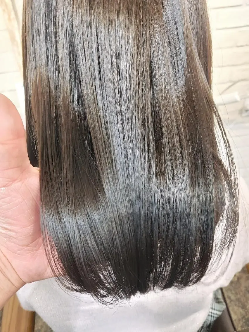 ミディアム 髪質改善 カット ヘアカラー トリートメント 🌟艶髪カラー 🌟サイトウのヘアスタイル