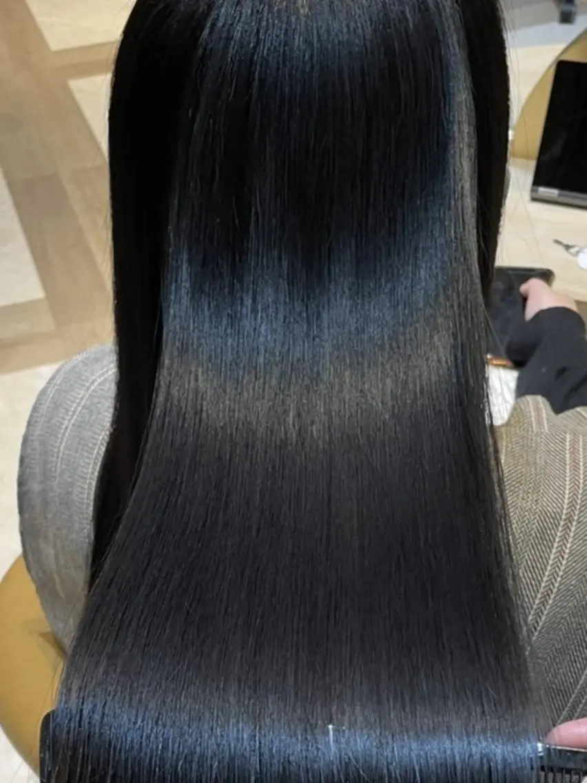 ロング 縮毛矯正 ダメージレス縮毛矯正 髪質改善【美冴】のヘアスタイル