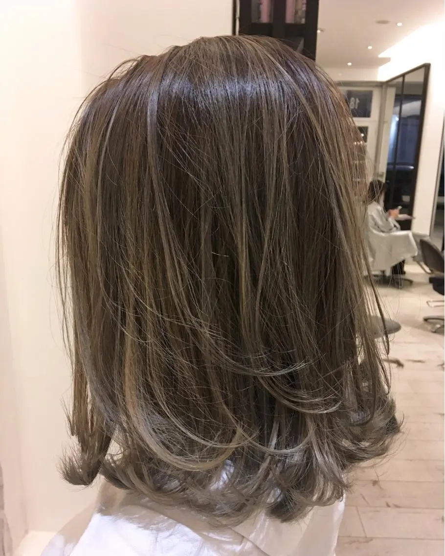セミロング カラー TOPSTYLIST 🇬🇧JIMMYのヘアスタイル
