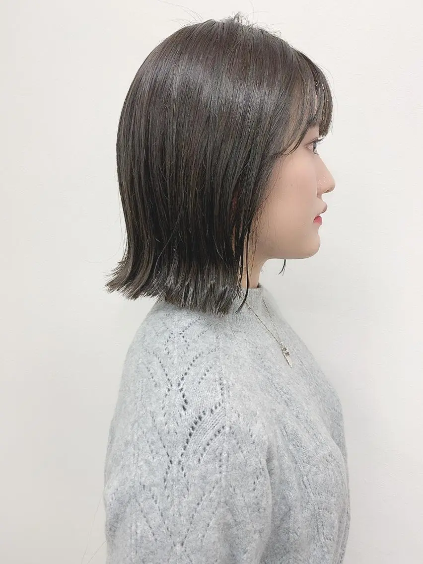 ショート カラー 透明感・暗髪 梅田・増田のヘアスタイル