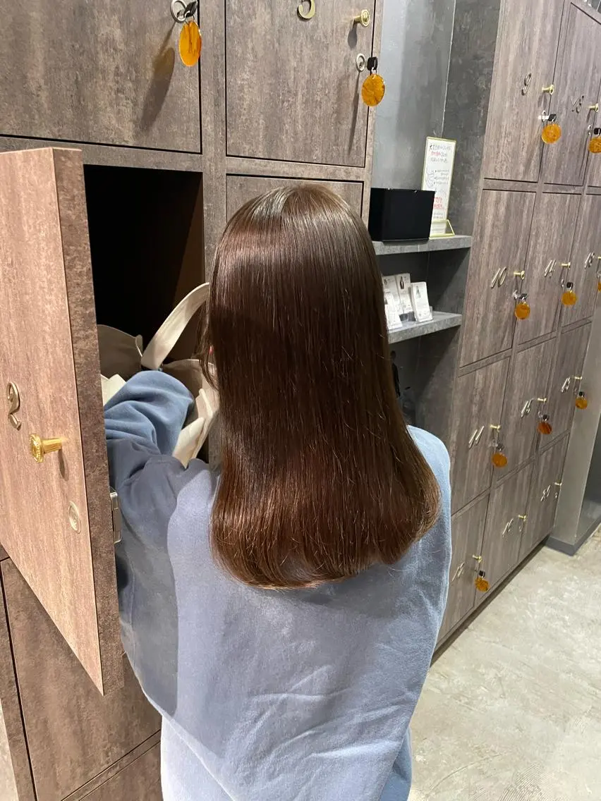 セミロング 上村 颯のヘアスタイル