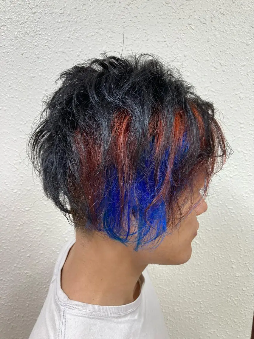 ショート カラー メンズ カット ヘアカラー FUGO原宿【代表】 髪質改善/イイヌマのヘアスタイル